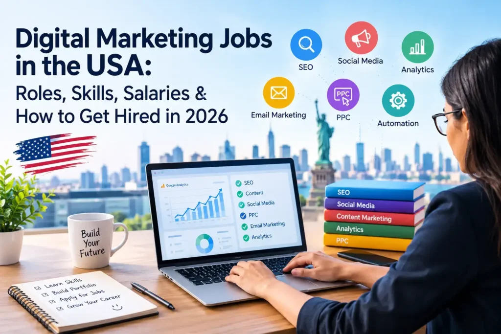 Digital Marketing Jobs in the USA Roles, Skills, Salaries & How to Get Hired in 2026