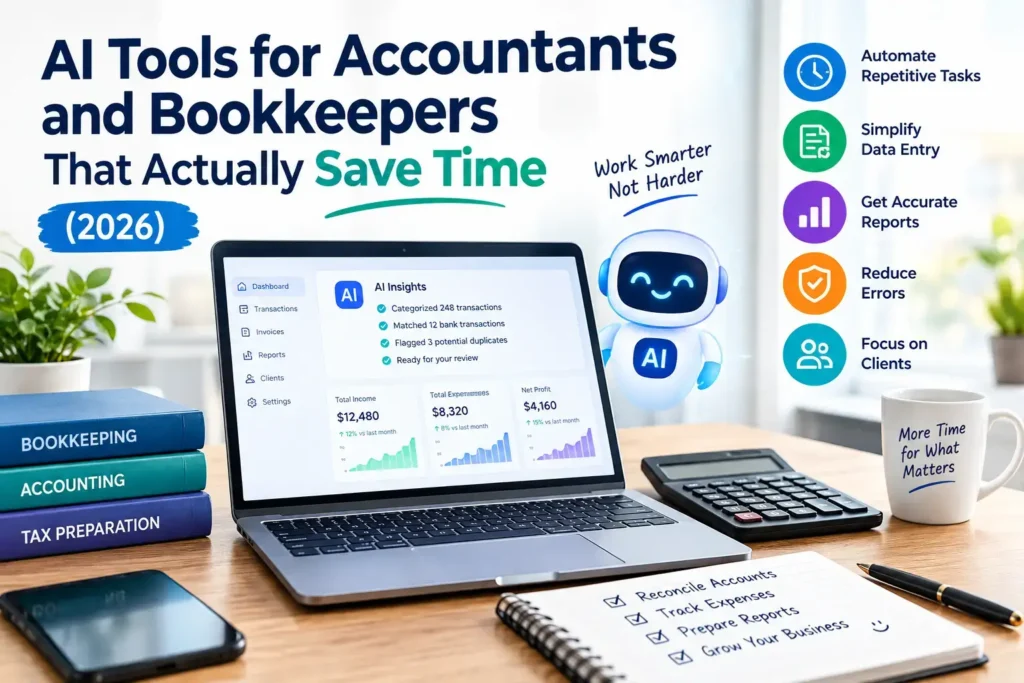 AI Tools for Accountants and Bookkeepers That Actually Save Time (2026)