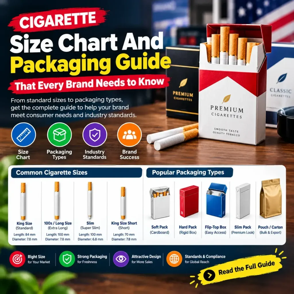 Cigarette Size Chart And Packaging Guide That Every Brand Needs to Know