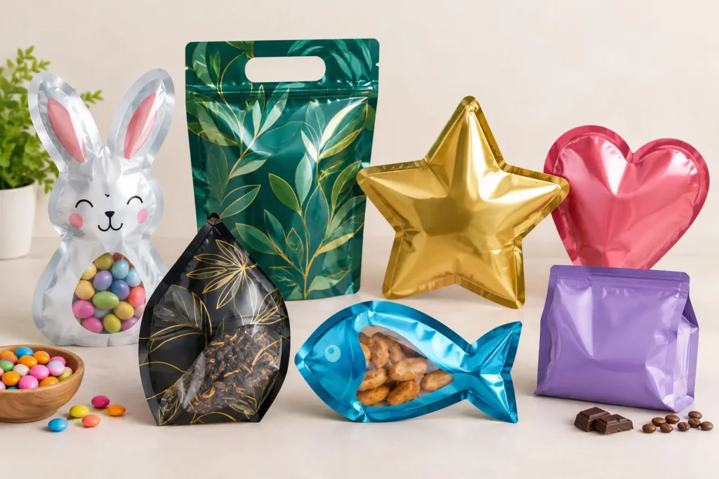 Colorful Custom Mylar Packaging Display