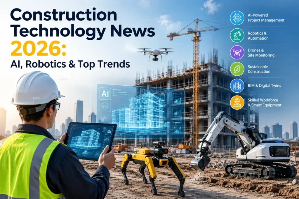 Construction Technology News 2026: AI, Robotics & Top Trends