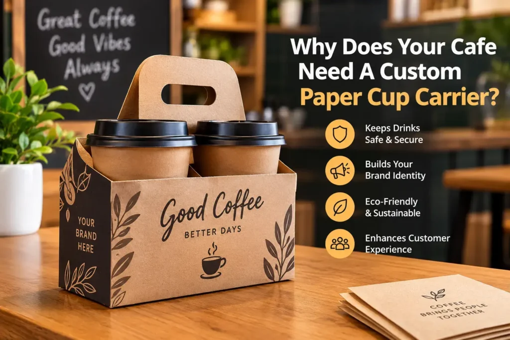 Why Does Your Cafe Need A Custom Paper Cup Carrier