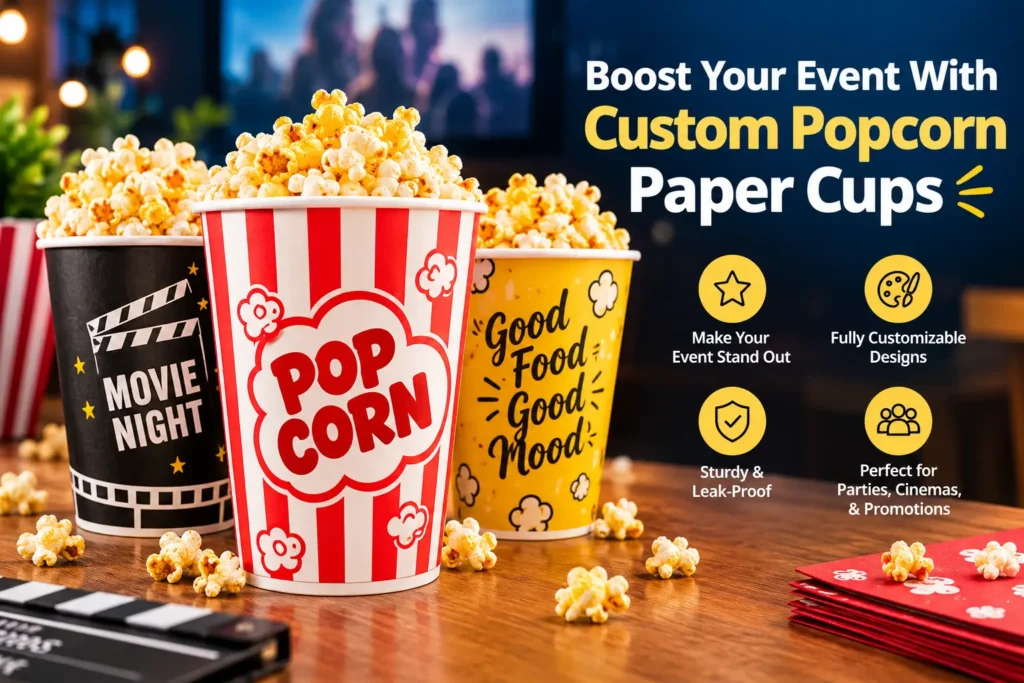 Boost Your Event With Custom Popcorn Paper Cups