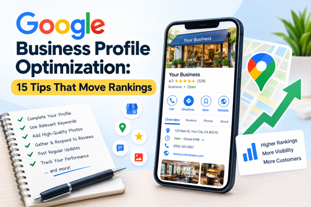 ## Google Business Profile Optimization: 15 Tips That Move Rankings