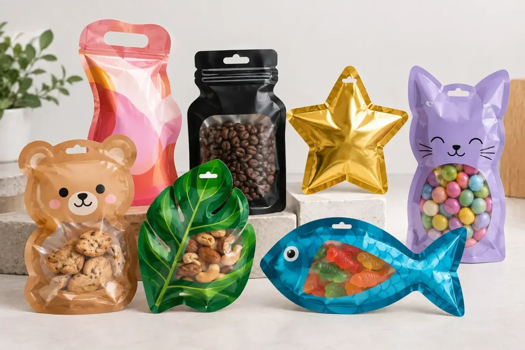 Playful Die-Cut Mylar Packaging Display