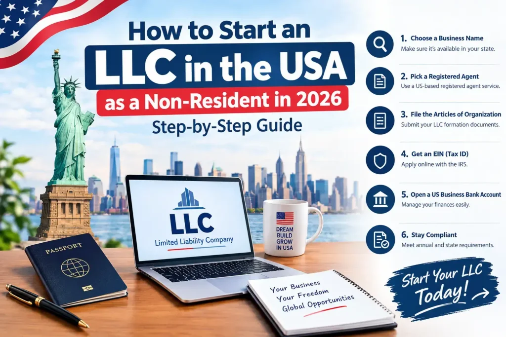 How to Start an LLC in the USA as a Non-Resident in 2026: Step-by-Step Guide