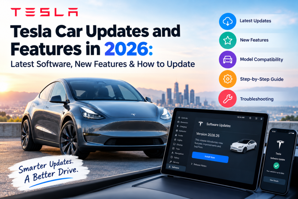 Tesla Car Updates and Features in 2026: Latest Software, New Features & How to Update